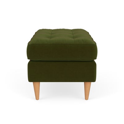 Foot Stool - Forest Green - Matt Velvet