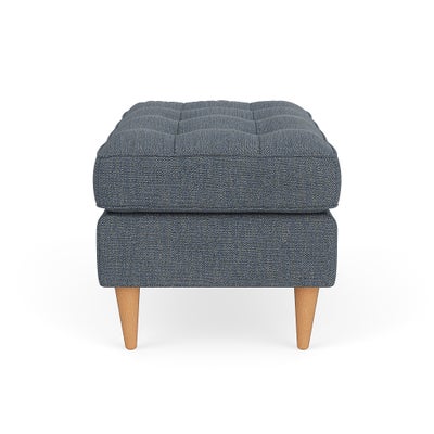 Foot Stool - Indigo - Rustic Weave