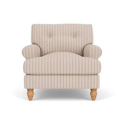 Armchair - Flax - Kingham Stripe