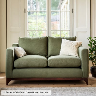 3 Seater - Sky Blue - House Linen Mix