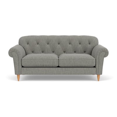 Large 2 Seater Sofa - Grey Marl - Rustic Weave