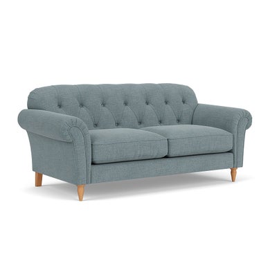 Large 2 Seater Sofa - Teal Marl - Rustic Weave