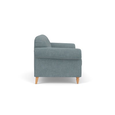 Large 2 Seater Sofa - Teal Marl - Rustic Weave