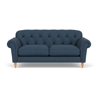 Large 2 Seater Sofa - Indigo - House Linen Mix
