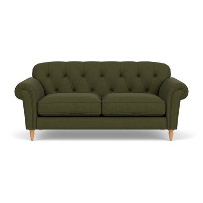 Large 2 Seater Sofa - Forest Green - House Linen Mix