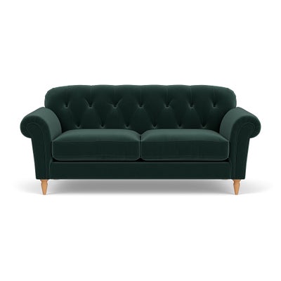 Large 2 Seater Sofa - Lake - Matt Velvet