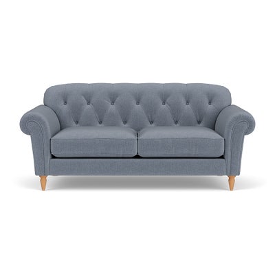 Large 2 Seater Sofa - Navy - Eco Herringbone