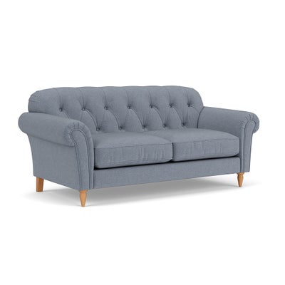 Large 2 Seater Sofa - Navy - Eco Herringbone