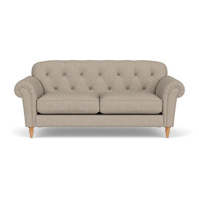 Large 2 Seater Sofa - Natural - Herringbone Weave
