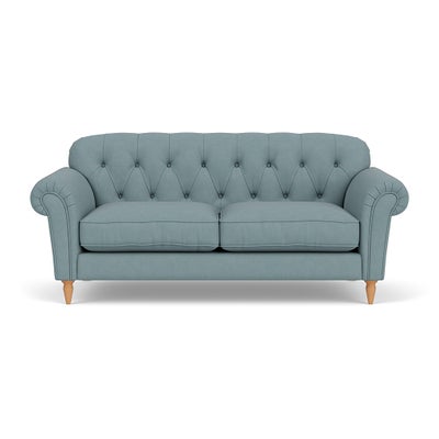 3 Seater Sofa - Sky Blue - House Linen Mix