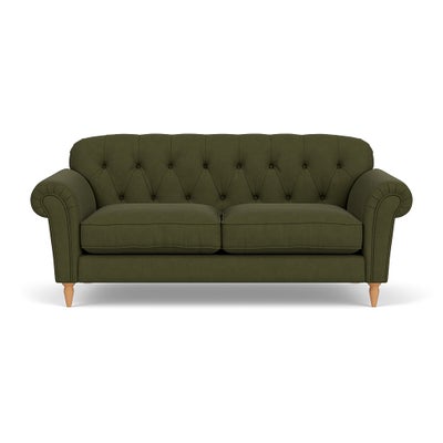 3 Seater Sofa - Forest Green - House Linen Mix