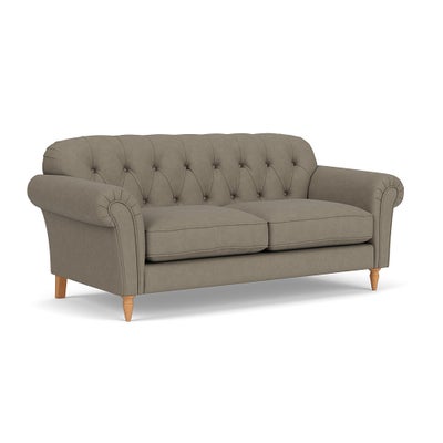 3 Seater Sofa - Mid Grey - House Linen Mix