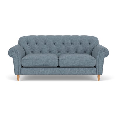3 Seater Sofa - Mid Blue - Aquaclean Oxford