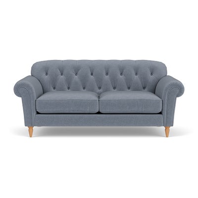 3 Seater Sofa - Navy - Eco Herringbone