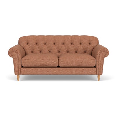 3 Seater Sofa - Brick - Herringbone Weave