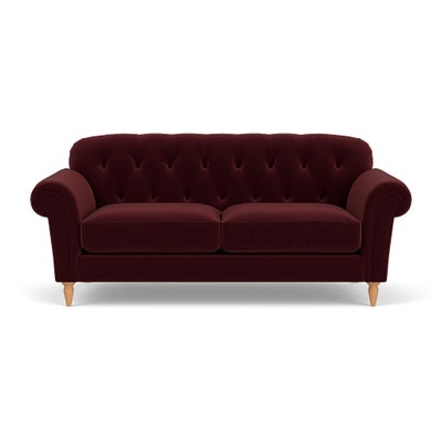 3 Seater Sofa - Dark Rosehip - Matt Velvet