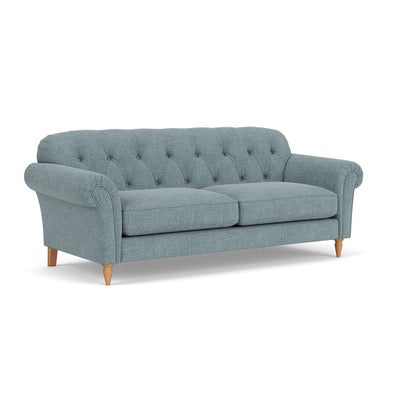 4 Seater Sofa - Teal Marl - Rustic Weave