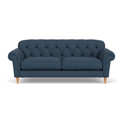 4 Seater Sofa - Indigo - House Linen Mix