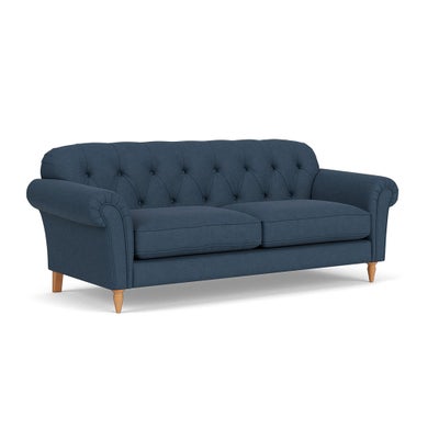 4 Seater Sofa - Indigo - House Linen Mix
