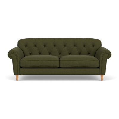 4 Seater Sofa - Forest Green - House Linen Mix