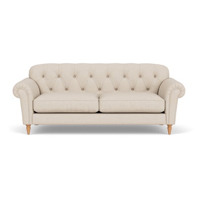 4 Seater Sofa - Lily White - House Linen Mix