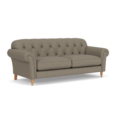 4 Seater Sofa - Mid Grey - House Linen Mix