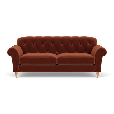 4 Seater Sofa - Brick - Matt Velvet