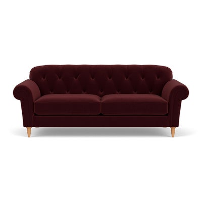 4 Seater Sofa - Dark Rosehip - Matt Velvet