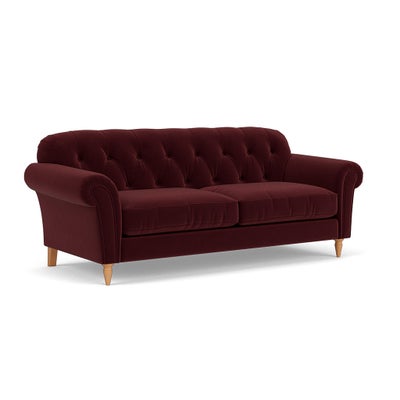 4 Seater Sofa - Dark Rosehip - Matt Velvet
