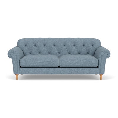 4 Seater Sofa - Mid Blue - Aquaclean Oxford