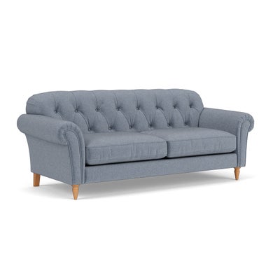 4 Seater Sofa - Navy - Eco Herringbone