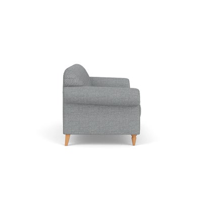 4 Seater Sofa - Navy - Herringbone Weave