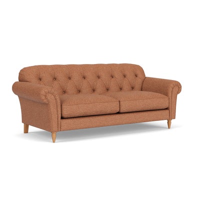 4 Seater Sofa - Brick - Herringbone Weave