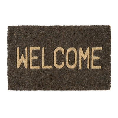 Welcome Doormat - Charcoal 45x75cm
