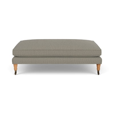 Foot Stool - Flax - Rustic Weave