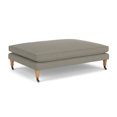 Foot Stool - Flax - Rustic Weave