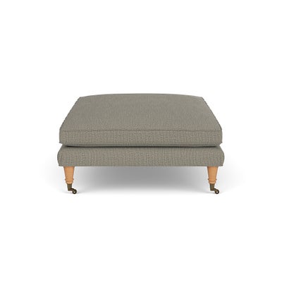 Foot Stool - Flax - Rustic Weave