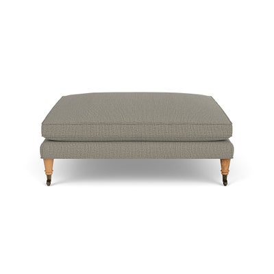 Foot Stool - Flax - Rustic Weave