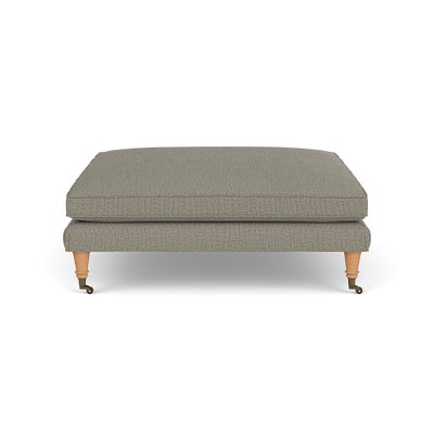 Foot Stool - Flax - Rustic Weave