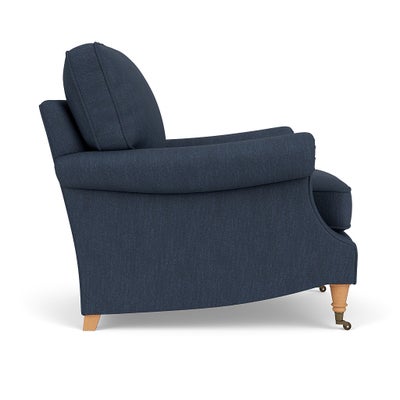 Armchair - Indigo - Luxury Italian Linen