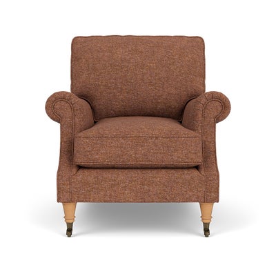 Armchair - Brick Marl - Aquaclean Oxford