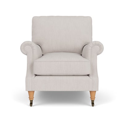 Armchair - Soft White - Luxury Italian Linen