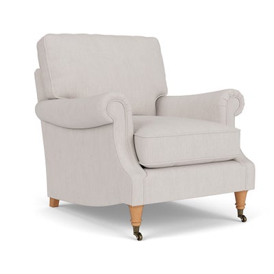 Armchair - Soft White - Luxury Italian Linen