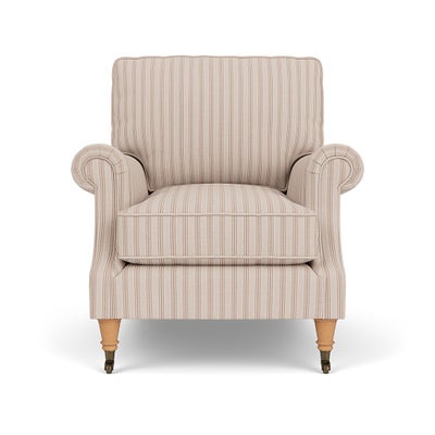 Armchair - Flax - Kingham Stripe