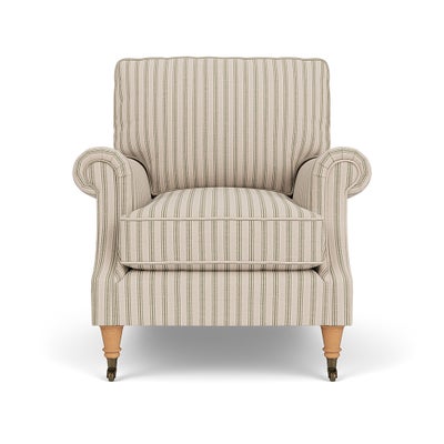 Armchair - Sage - Kingham Stripe