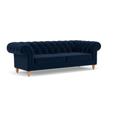 3 Seater - Deep blue - Matt Velvet