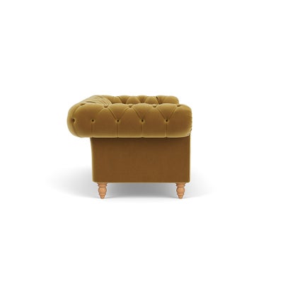 Large 2 Seater - Mustard - Matt Velvet