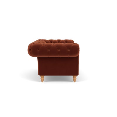 Large 2 Seater - Brick - Matt Velvet