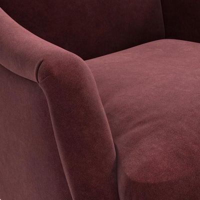 Armchair - Dark Rosehip - Matt Velvet