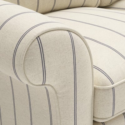 Large 2 Seater - Charcoal - Compton Stripe